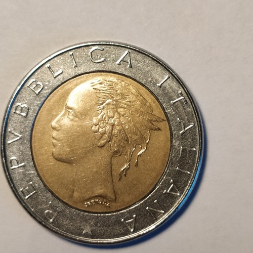 Moneta 500 lire bifacciale - moneta,