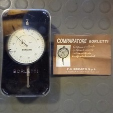 Comparatore BORLETTI 0,01 mm + Box + Certificato di Collaudo Vintage