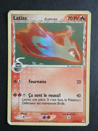 Carte pokémon holo latias - carte,