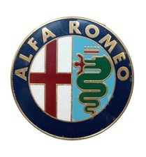*HH* Fregio Logo Stemma Placca Vintage Alfa Romeo Bomisa Milano Auto Macchina
