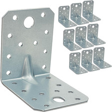 10 X Squadretta Di Giunzione Angolare ( 70 X 70 X 55 X 1.5 ) Squadretta Rinforza