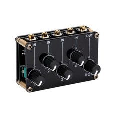 4-in-1-out Stereo Audio Mixer
