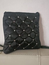 Borsa Donna LUCIANO SUPRANI In Rado Nero Con Brillantini 