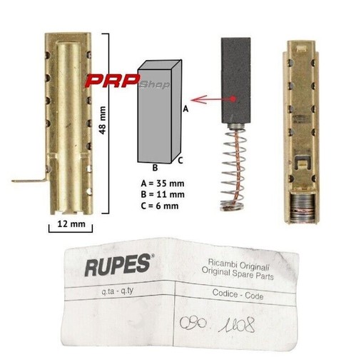 Rupes spazzole brush coppia - spazzole,