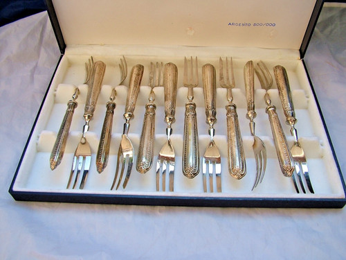 Servizio forchette argento - forchette,