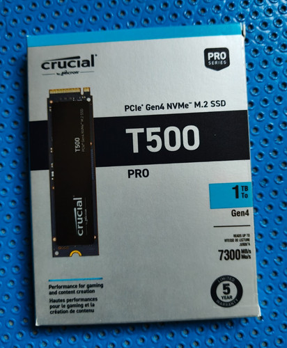 Ssd nvme crucial t500 1tb - ssd,