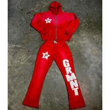 Tuta uomo effetto invecchiato set felpa manica lunga set 2 pezzi casual