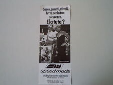 advertising Pubblicità 1982 SPEEDMODE e PAOLO FERRETTI