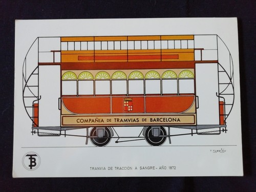Cartolina trasporti spagna - trasporti,
