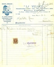 1938 CASALE MONFERRATO (AL) Fratelli COLOMBO La Veloce Vulcanizzazione MICHELIN