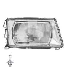 Faro Alogeno Destro Per Audi 100 82-12.90 H4 Senza Motore Inclusi Lampadine