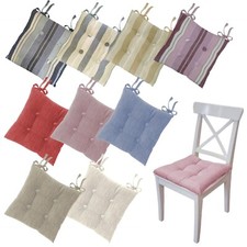 Set Cuscini sedia cucina coprisedia trapuntati con laccetti mod. MADDALENA