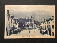 antica cartolina Susa piazza