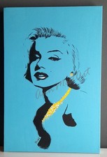 Marilyn Monroe Quadro dipinto a mano ad acrilico 