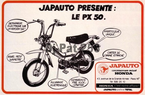 Publicité moto honda - honda, 50