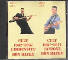 DON BACKY - RARO CD FUORI CATALOGO " CULT 1 L'IMMENSITA' / CULT 2 CANZONE "