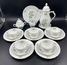 Servizio da tè caffè 5 pres finissima porcellana ROSENTHAL SANSSOUCI rilievo oro