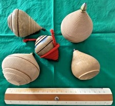 Trottole vintage in legno anni 60 e 70