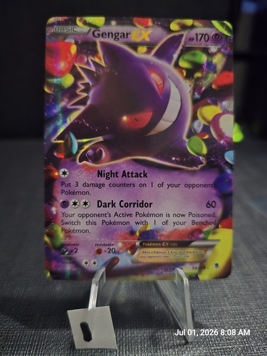 Carta pokémon gengar tcg - pokémon, ex