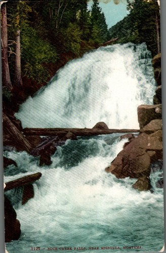 Cartolina ruscello roccia - di,