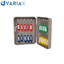 CASSETTA PORTACHIAVI IN LAMIERA VERNICIATA  A 20 GANCI CON SERRATURA A CILINDRO