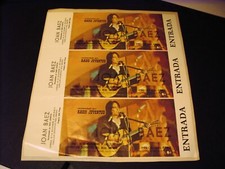 JOAN BAEZ 3 complete tickets
