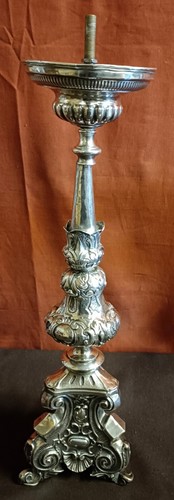 Antico candelabro metallo - candelabro, in