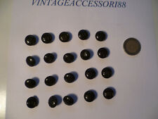 20 BOTTONI X LODEN CAPPOTTO VINTAGE ANNI 50 BACHELITE DIVISA 1,4 CM  NERO