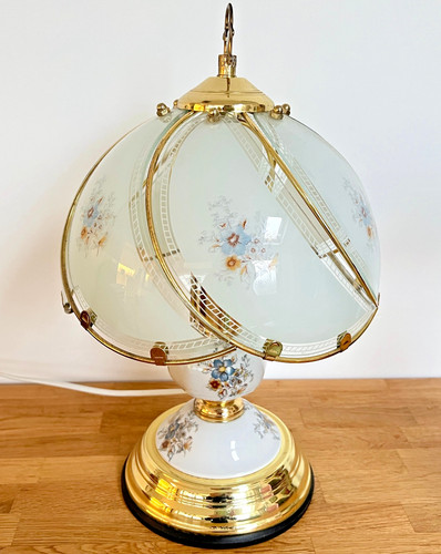 Lampada vintage floreale - , in