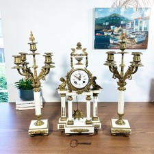 Superbe Pendule portique en