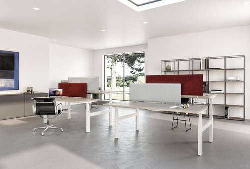 Scrivania doppia bench