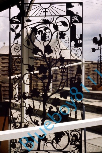 Wrought iron gate display - iron,