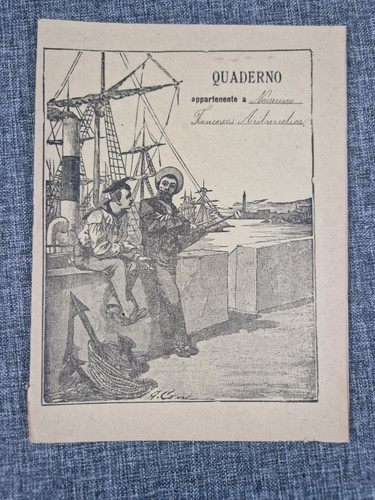 Antico quaderno scolastico