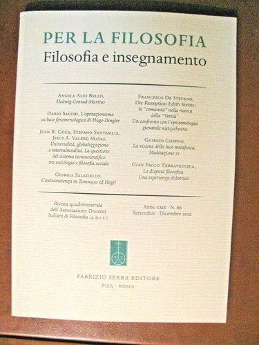 Per filosofia riv docenti - per, la