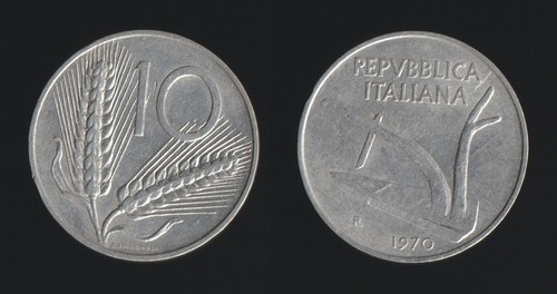 Lire 1970 spighe aratro - 10,