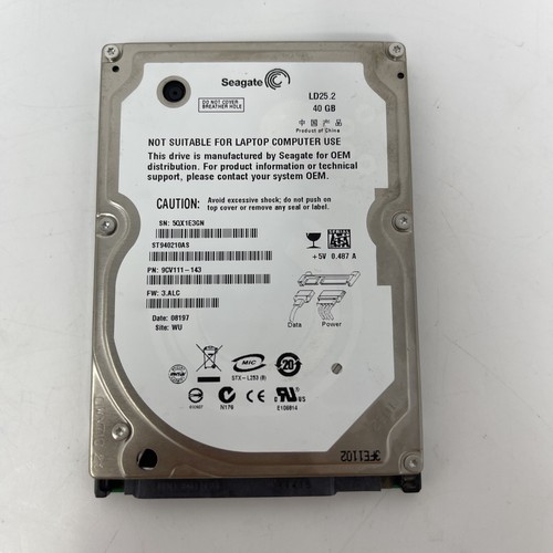 Seagate st940210as 40 gb - seagate,