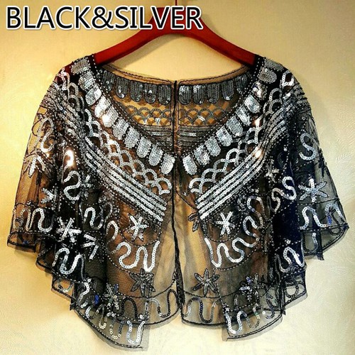 Lady sequin cape stole - lady,