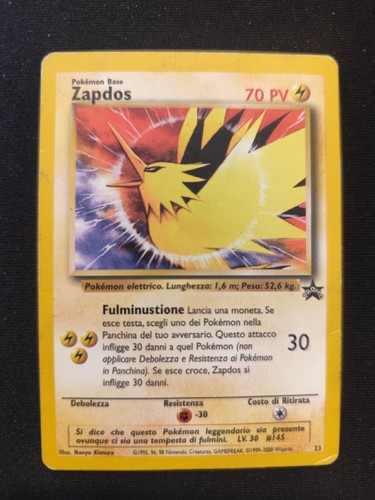 Carta pokemon psa zapdos - psa, promo