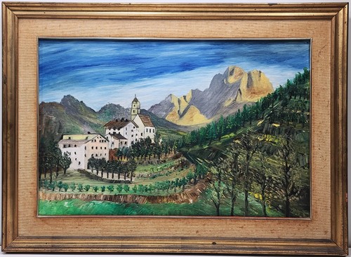 Quadro paesaggio santuario - quadro,
