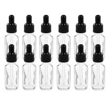  12 Pcs Clear Glass Bottle for