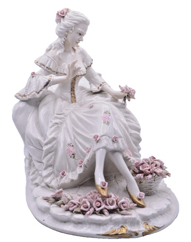 Grande statuina porcellana