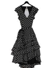 Karen Millen Maxi Abito A-Line UK14 Nero