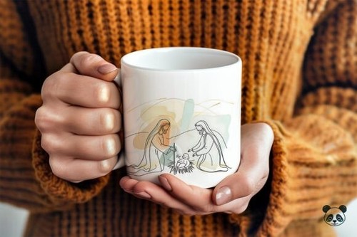 Tazza caffè presepe - da,