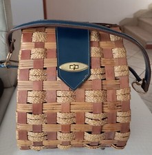 Borsa bauletto vimini vintage - bauletto,