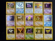 Carte Pokemon Fossil Holo COMPLETO ITALIANO Unlimited Wizards Carte Vintage