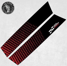 Strisce cofano rosso nero - strisce,