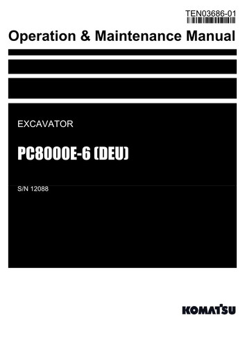 Komatsu pc8000e deu - komatsu, pc8000e-6