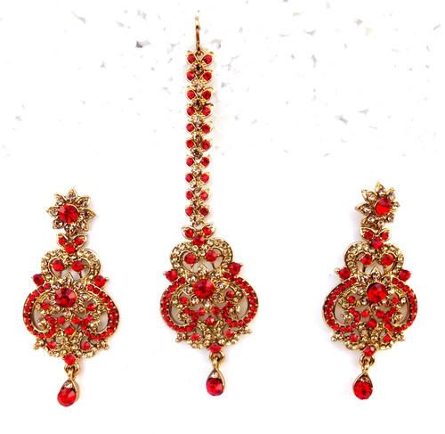 Set orecchini lunghi - , kundan