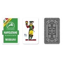 CARTE DA GIOCO NAPOLETANE MODIANO VERDE PLASTIFICATE LINEA FAMILY