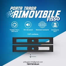 Portatarga auto rimovibile